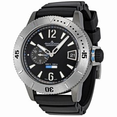 Jaeger LeCoultre Master Compressor Diving GMT Black Dial Men's Watch Q184T670