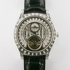 Jaeger LeCoultre Master Grande Tourbillon Pave Square Diamond Dial Men's Watch Q1663410
