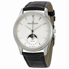 Jaeger LeCoultre Master Silver Dial Leather Men's Watch Q1368420