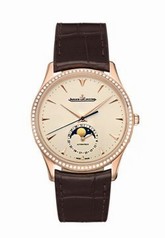 Jaeger LeCoultre Master Ultra Thin Automatic Diamond Rose Gold Men's Watch Q1362501