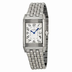 Jaeger LeCoultre Reverso Duetto Silver Dial Stainless Steel Ladies Watch Q2568102