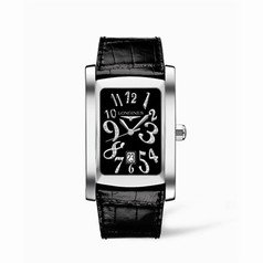 Longines DolceVita XL Stainless Steel Funky Black (L5.686.4.57.2)