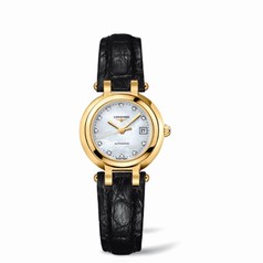 Longines PrimaLuna Automatic 26.5 Yellow Gold Leather MOP (L8.111.6.87.2)