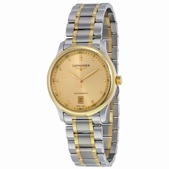 Longines Masters Champagne Dial Stainless Steel and 18kt Yellow Gold Men's Watch L26285377