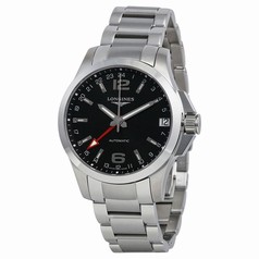 Longines Conquest Automatic Black Dial Stainless Steel Men's Watch L3.687.4.56.6