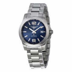 Longines Conquest Automatic Blue Dial Stainless Steel Ladies Watch L3.276.4.99.6
