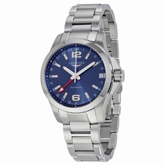 Longines Conquest Automatic GMT Blue Dial Stainless Steel Men's Watch L3.687.4.76.6