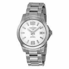 Longines Conquest Automatic White Diail Stainless Steel Men's Watch L3.676.4.16.6
