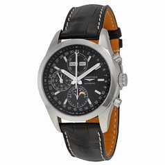 Longines Conquest Classic Automatic Black Dial Black Leather Men's Watch L27984523