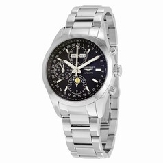 Longines Conquest Classic Black Dial Chronograph Moon Phase Men's Watch L27984526