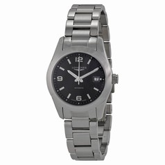 Longines Conquest Classic Black Dial Stainless Steel Ladies Watch L22854566