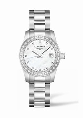 Longines Conquest Mother of Pearl Diamond Ladies Watch L33000876