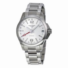 Longines Conquest Silver Dial Stainless Steel Bracelet Men's Watch L3.687.4.76.6