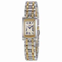 Longines Dolce Vita Silver Dial Steel and Rose Gold PVD Ladies Watch L51585707