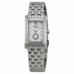 Longines DolceVita White Mother of Pearl Diamond Dial Ladies Watch L5.155.4.94.6