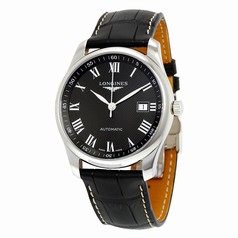 Longines Master Collection Automatic Black Dial Black Leather Ladies Watch L2.793.4.51.7