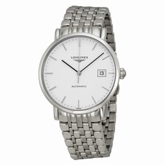 Longines Elegant Collection Watch Automatic White Dial Stainless Steel Men's Watch L48104126