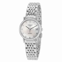 Longines Elegant Mother of Pearl Diamond Automatic Ladies Watch L43090876