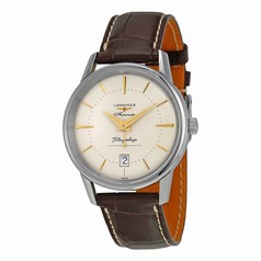 Longines Heritage Flagship Automatic Silver Dial Brown Leather Men's Watch L47954782