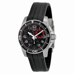 Longines Hydro Conquest Black Dial Stainless Steel Case Black Rubber Strap Men's Watch L36904532