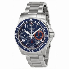 Longines Hydro Conquest Blue and Orange Dial Blue Bezel Stainless Steel Men's Watch L36964036