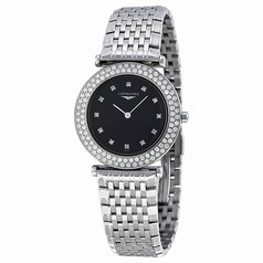 Longines La Grande Classique Black Dial Stainless Steel Ladies Watch L43080576
