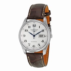 Longines Master Collection Silver Dial Brown Leather Stainless Steel Case Men's Automatic Watch L2.648.4.78.3