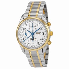 Longines Master Collection Chronograph White Dial Steel and 18k Yellow Gold Men's Watch L26735787