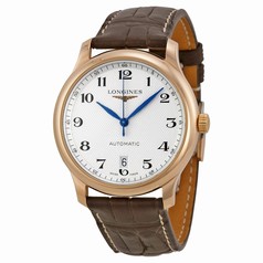 Longines Master Collection Silver Dial Brown Leather Men's Watch L26288783