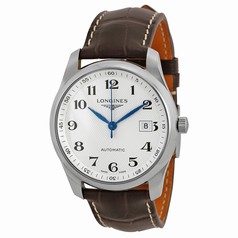 Longines Master Silver Dial Brown Leather Watch
