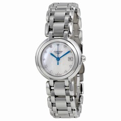 Longines PrimaLuna White Mother of Pearl Dial Stainless Steel Ladies Watch L81104876