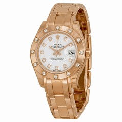 Masterpiece Oyster Perpetual Lady-Datejust Pearlmaster Mother of Pearl Dial Ladies Watch 80315WDPM