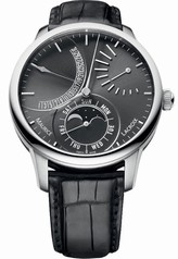 Maurice Lacroix Black Dial Black Leather Automatic Men's Watch MP6528-SS001-330
