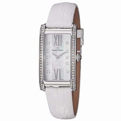 Maurice Lacroix Fiaba Mother Of Pearl Dial White Leather Stainless Steel Ladies Quartz Watch FA2164-SD531-170