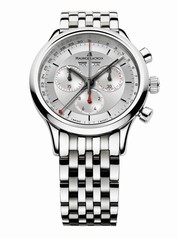 Maurice Lacroix Les Classiques Chronographe Silver Dial Men's Stainless Steel Quartz Watch LC1228-SS002-131