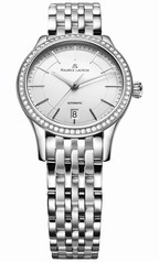 Maurice Lacroix Les Classiques Date Midsize Silver Dial Stainless Steel Automatic Ladies Watch LC6016-SD502-130