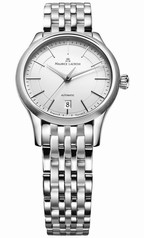 Maurice Lacroix Les Classiques Date Midsize Silver Dial Stainless Steel Ladies Automatic Watch LC6016-SS002-130
