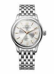Maurice Lacroix Les Classiques Date Silver Dial Automatic Men's Stainless Steel Watch LC6027-SS002-136