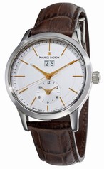 Maurice Lacroix Les Classiques Grande Date GMT Automatic Silver Dial Men's Watch LC6088-SS001-130