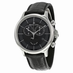 Maurice Lacroix Les Classiques Phase de Lune Black Dial Chronograph Men's Watch LC1148-SS001-331