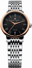 Maurice Lacroix Les Classiques Tradition Black Dial Automatic Ladies Stainless Steel Watch LC6063-PS102-310