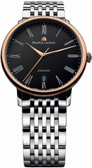 Maurice Lacroix Les Classiques Tradition Black Dial Men's Automatic Stainless Steel Watch LC6067-PS102-310