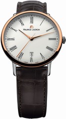 Maurice Lacroix Les Classiques Tradition Silver Dial Brown Leather Ladies Automatic Watch LC6067-PS101-110