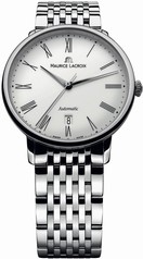 Maurice Lacroix Les Classiques Tradition White Dial Automatic Men's Stainless Steel Watch LC6067-SS002-110