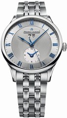 Maurice Lacroix Masterpiece Tradition Date GMT Silver Dial Men's Watch MP6707-SS002-110