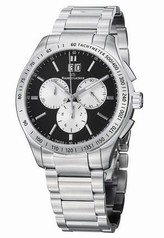Maurice Lacroix Miros Silver and Black Dial Men's Watch MI1028-SS002-332
