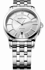 Maurice Lacroix Pontos Date Silver Dial Men's Automatic Stainless Steel Watch PT6148-SS002-130