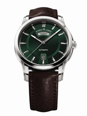 Maurice Lacroix Pontos Day & Date Green Dial Automatic Men's Watch PT6158-SS001-63E
