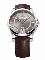 Maurice Lacroix Pontos Day & Date Silver Dial Automatic Men's Watch PT6158-SS001-73E