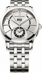 Maurice Lacroix Pontos Grand Guichet GMT Silver Dial Men's Watch PT6208-SS002-130
